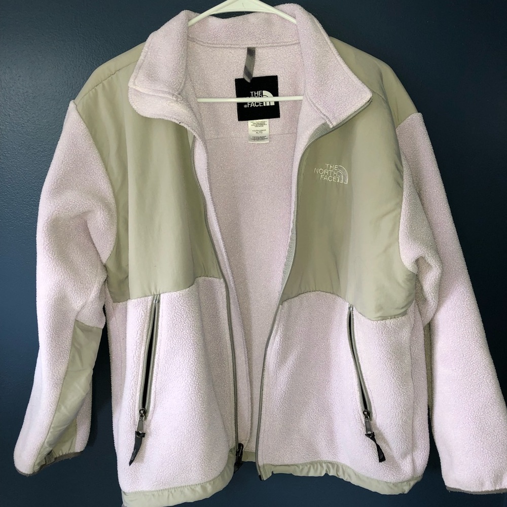 Purple and gray Northface
